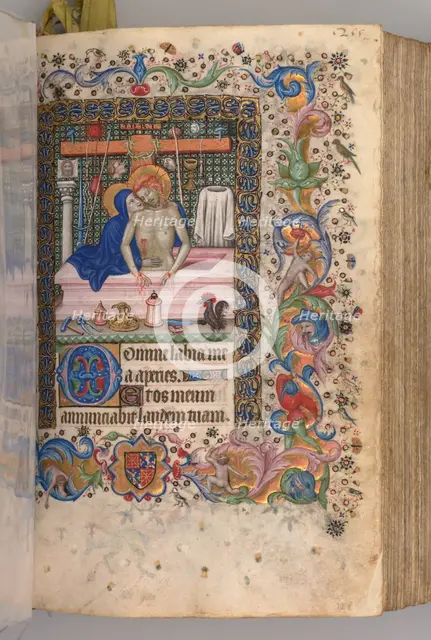Hours of Charles the Noble, King of Navarre (1361-1425): fol. 128r, Man of Sorrows, c. 1405. Creator: Master of the Brussels Initials and Associates (French).