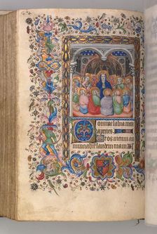 Hours of Charles the Noble, King of Navarre (1361-1425): fol. 137v, Pentecost, c. 1405. Creator: Master of the Brussels Initials and Associates (French)