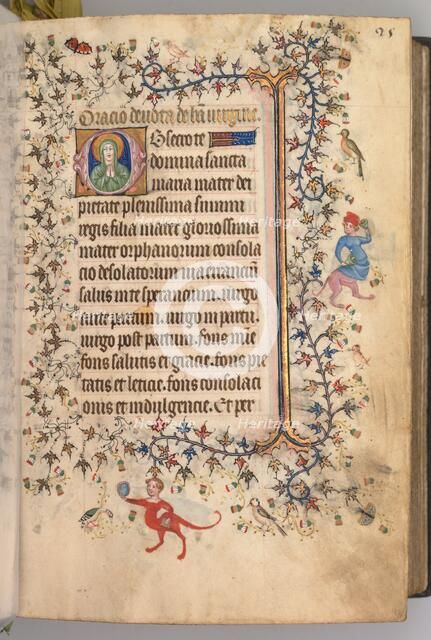 Hours of Charles the Noble, King of Navarre (1361-1425): fol. 13r, Text, c. 1405. Creator: Master of the Brussels Initials and Associates (French).