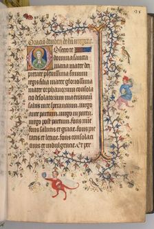 Hours of Charles the Noble, King of Navarre (1361-1425): fol. 13r, Text, c. 1405. Creator: Master of the Brussels Initials and Associates (French)