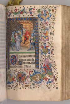 Hours of Charles the Noble, King of Navarre (1361-1425): fol. 169r, Christ Before Pilate, c. 1405. Creator: Master of the Brussels Initials and Associates (French)