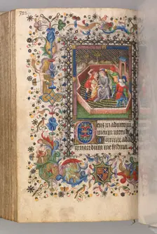 Hours of Charles the Noble, King of Navarre (1361-1425): fol. 161v, Mocking of Christ, c. 1405. Creator: Master of the Brussels Initials and Associates (French)