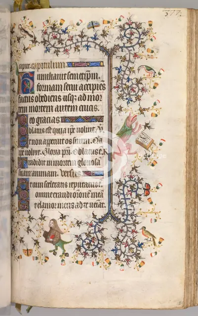 Hours of Charles the Noble, King of Navarre (1361-1425): fol. 184r, Text, c. 1405. Creator: Master of the Brussels Initials and Associates (French).