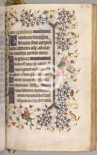 Hours of Charles the Noble, King of Navarre (1361-1425): fol. 184r, Text, c. 1405. Creator: Master of the Brussels Initials and Associates (French).