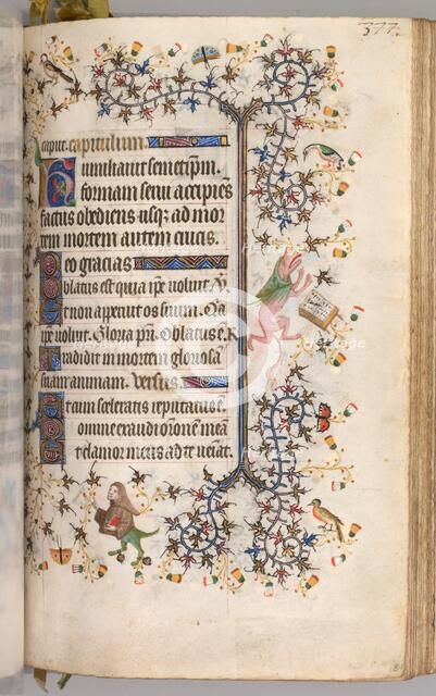 Hours of Charles the Noble, King of Navarre (1361-1425): fol. 184r, Text, c. 1405. Creator: Master of the Brussels Initials and Associates (French).