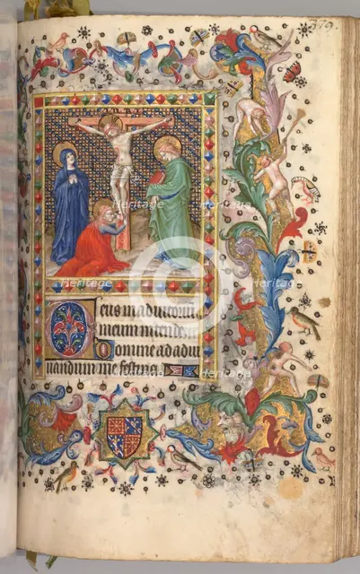 Hours of Charles the Noble, King of Navarre (1361-1425): fol. 185r, Crucifixion, c. 1405. Creator: Master of the Brussels Initials and Associates (French).