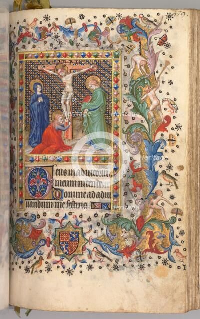 Hours of Charles the Noble, King of Navarre (1361-1425): fol. 185r, Crucifixion, c. 1405. Creator: Master of the Brussels Initials and Associates (French).