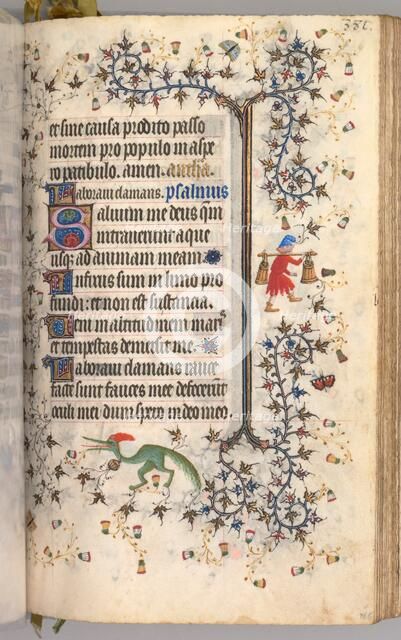 Hours of Charles the Noble, King of Navarre (1361-1425): fol. 186r, Text, c. 1405. Creator: Master of the Brussels Initials and Associates (French).