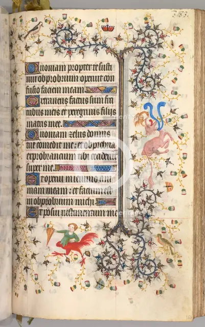 Hours of Charles the Noble, King of Navarre (1361-1425): fol. 187r, Text, c. 1405. Creator: Master of the Brussels Initials and Associates (French).