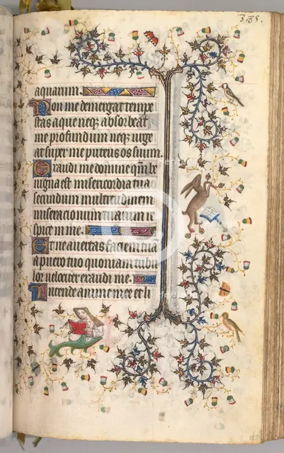 Hours of Charles the Noble, King of Navarre (1361-1425): fol. 188r, Text, c. 1405. Creator: Master of the Brussels Initials and Associates (French).