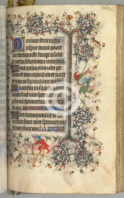 Hours of Charles the Noble, King of Navarre (1361-1425): fol. 180r, Text, c. 1405. Creator: Master of the Brussels Initials and Associates (French).