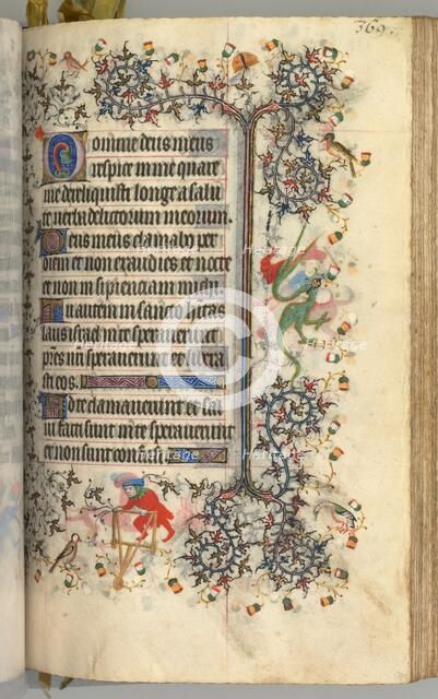 Hours of Charles the Noble, King of Navarre (1361-1425): fol. 180r, Text, c. 1405. Creator: Master of the Brussels Initials and Associates (French).
