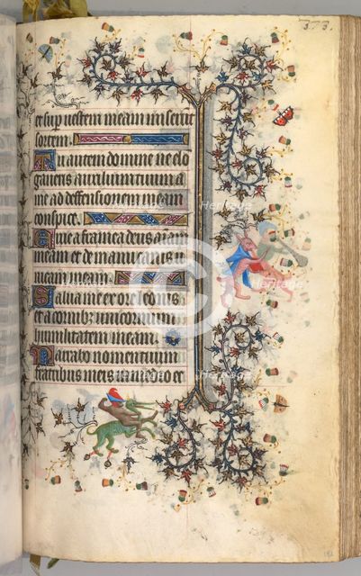 Hours of Charles the Noble, King of Navarre (1361-1425): fol. 182r, Text, c. 1405. Creator: Master of the Brussels Initials and Associates (French).