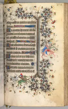 Hours of Charles the Noble, King of Navarre (1361-1425): fol. 182r, Text, c. 1405. Creator: Master of the Brussels Initials and Associates (French)