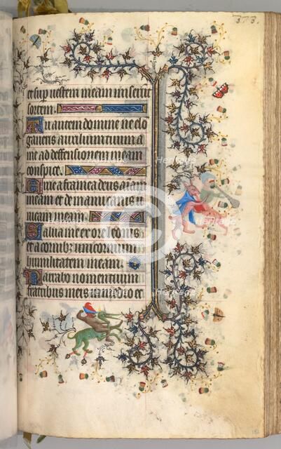 Hours of Charles the Noble, King of Navarre (1361-1425): fol. 182r, Text, c. 1405. Creator: Master of the Brussels Initials and Associates (French).