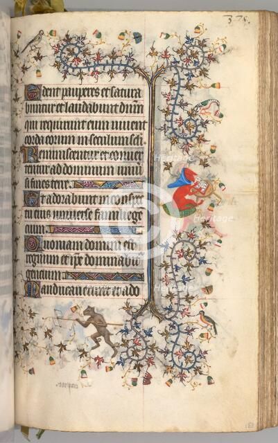 Hours of Charles the Noble, King of Navarre (1361-1425): fol. 183r, Text, c. 1405. Creator: Master of the Brussels Initials and Associates (French).
