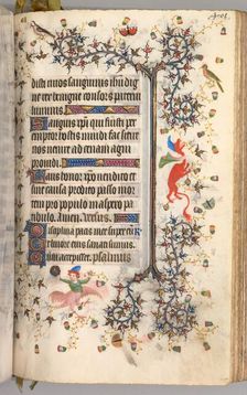 Hours of Charles the Noble, King of Navarre (1361-1425): fol. 195r, Text, c. 1405. Creator: Master of the Brussels Initials and Associates (French)
