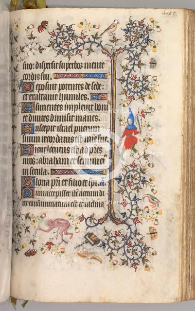 Hours of Charles the Noble, King of Navarre (1361-1425): fol. 196r, Text, c. 1405. Creator: Master of the Brussels Initials and Associates (French).