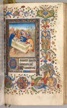 Hours of Charles the Noble, King of Navarre (1361-1425): fol. 197r, Entombment of Christ, c. 1405. Creator: Master of the Brussels Initials and Associates (French)