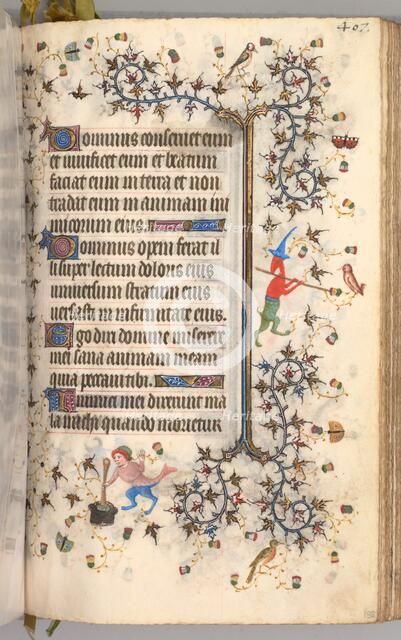 Hours of Charles the Noble, King of Navarre (1361-1425): fol. 198r, Text, c. 1405. Creator: Master of the Brussels Initials and Associates (French).