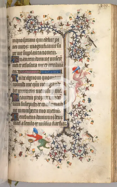 Hours of Charles the Noble, King of Navarre (1361-1425): fol. 199r, Text, c. 1405. Creator: Master of the Brussels Initials and Associates (French).