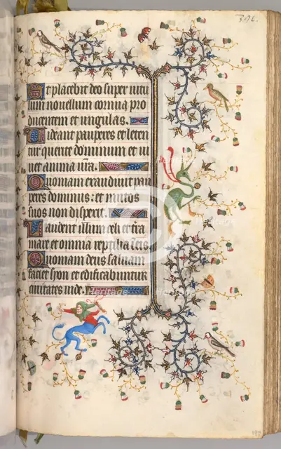 Hours of Charles the Noble, King of Navarre (1361-1425): fol. 190r, Text, c. 1405. Creator: Master of the Brussels Initials and Associates (French).