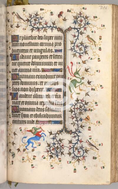Hours of Charles the Noble, King of Navarre (1361-1425): fol. 190r, Text, c. 1405. Creator: Master of the Brussels Initials and Associates (French).