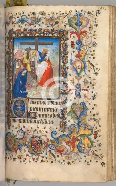 Hours of Charles the Noble, King of Navarre (1361-1425): fol. 192r, Descent from the Cross, c. 1405. Creator: Master of the Brussels Initials and Associates (French).