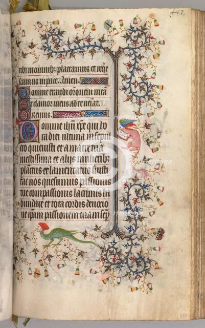 Hours of Charles the Noble, King of Navarre (1361-1425): fol. 2041r, Text, c. 1405. Creator: Master of the Brussels Initials and Associates (French).