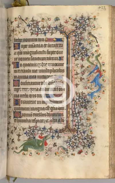 Hours of Charles the Noble, King of Navarre (1361-1425): fol. 206r, Text, c. 1405. Creator: Master of the Brussels Initials and Associates (French).