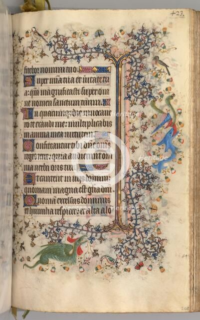 Hours of Charles the Noble, King of Navarre (1361-1425): fol. 206r, Text, c. 1405. Creator: Master of the Brussels Initials and Associates (French).