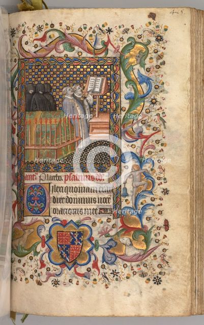 Hours of Charles the Noble, King of Navarre (1361-1425): fol. 202r, Office of the Dead, c. 1405. Creator: Master of the Brussels Initials and Associates (French).