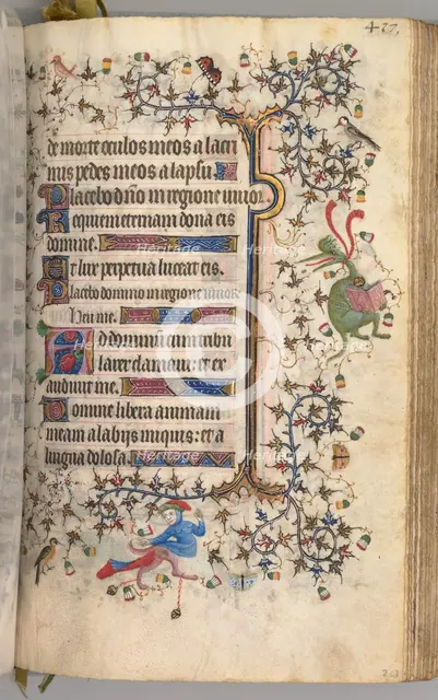 Hours of Charles the Noble, King of Navarre (1361-1425): fol. 203r, Text, c. 1405. Creator: Master of the Brussels Initials and Associates (French).