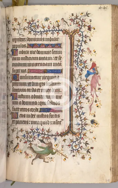 Hours of Charles the Noble, King of Navarre (1361-1425): fol. 215r, Text, c. 1405. Creator: Master of the Brussels Initials and Associates (French).