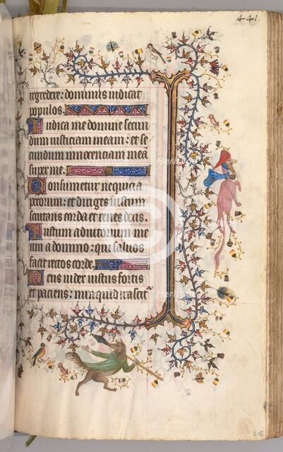 Hours of Charles the Noble, King of Navarre (1361-1425): fol. 215r, Text, c. 1405. Creator: Master of the Brussels Initials and Associates (French).