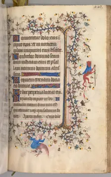 Hours of Charles the Noble, King of Navarre (1361-1425): fol. 216r, Text, c. 1405. Creator: Master of the Brussels Initials and Associates (French)
