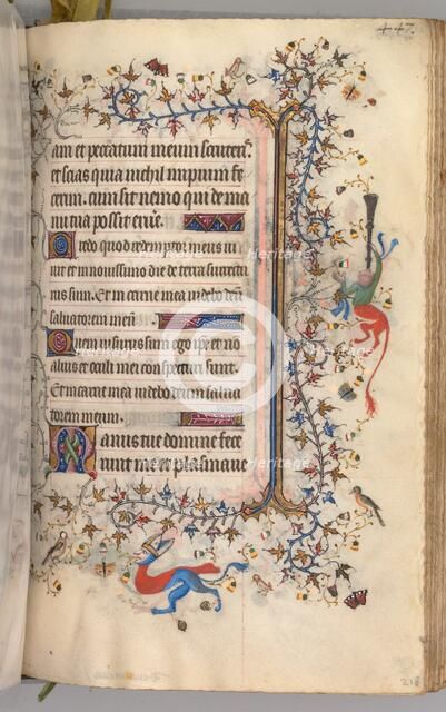 Hours of Charles the Noble, King of Navarre (1361-1425): fol. 218r, Text, c. 1405. Creator: Master of the Brussels Initials and Associates (French).