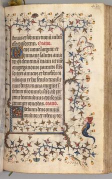 Hours of Charles the Noble, King of Navarre (1361-1425): fol. 210r, Text, c. 1405. Creator: Master of the Brussels Initials and Associates (French)