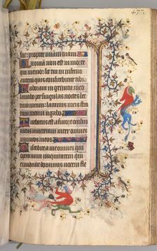 Hours of Charles the Noble, King of Navarre (1361-1425): fol. 213r, Text, c. 1405. Creator: Master of the Brussels Initials and Associates (French)