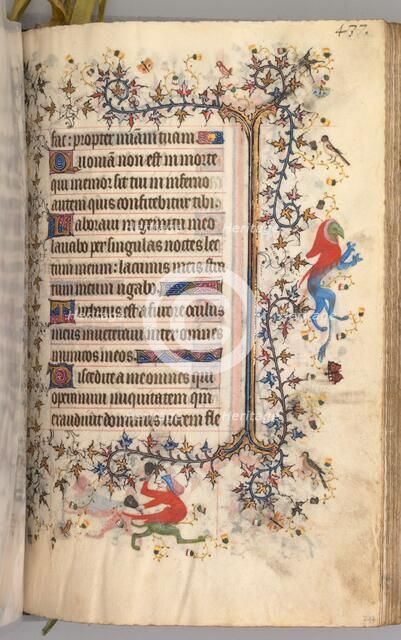 Hours of Charles the Noble, King of Navarre (1361-1425): fol. 213r, Text, c. 1405. Creator: Master of the Brussels Initials and Associates (French).