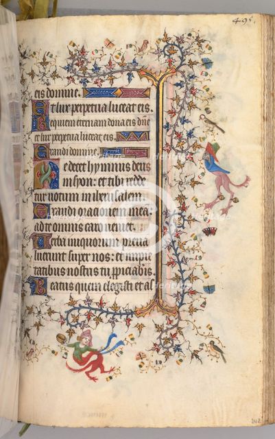 Hours of Charles the Noble, King of Navarre (1361-1425): fol. 242r, Text, c. 1405. Creator: Master of the Brussels Initials and Associates (French).