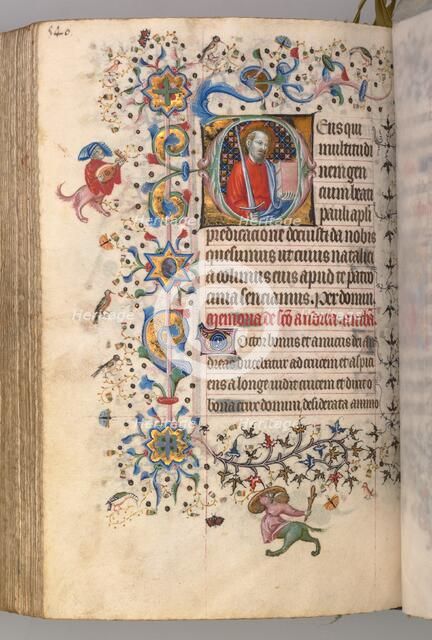 Hours of Charles the Noble, King of Navarre (1361-1425): fol. 264v, St. Paul, c. 1405. Creator: Master of the Brussels Initials and Associates (French).