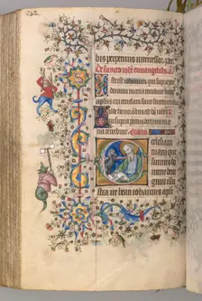 Hours of Charles the Noble, King of Navarre (1361-1425): fol. 265v, St. John the Evangelist, c. 1405 Creator: Master of the Brussels Initials and Associates (French)