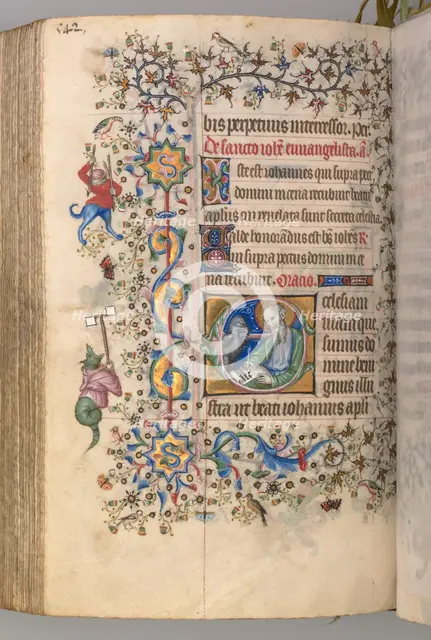 Hours of Charles the Noble, King of Navarre (1361-1425): fol. 265v, St. John the Evangelist, c. 1405 Creator: Master of the Brussels Initials and Associates (French).