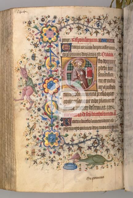Hours of Charles the Noble, King of Navarre (1361-1425): fol. 266v, St. James, c. 1405. Creator: Master of the Brussels Initials and Associates (French).