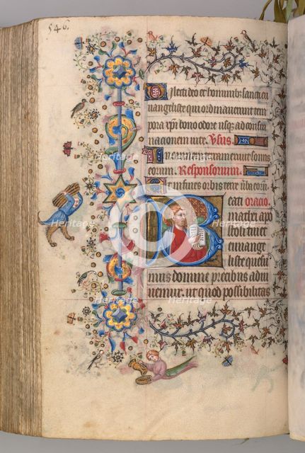 Hours of Charles the Noble, King of Navarre (1361-1425): fol. 267v, Text, c. 1405. Creator: Master of the Brussels Initials and Associates (French).
