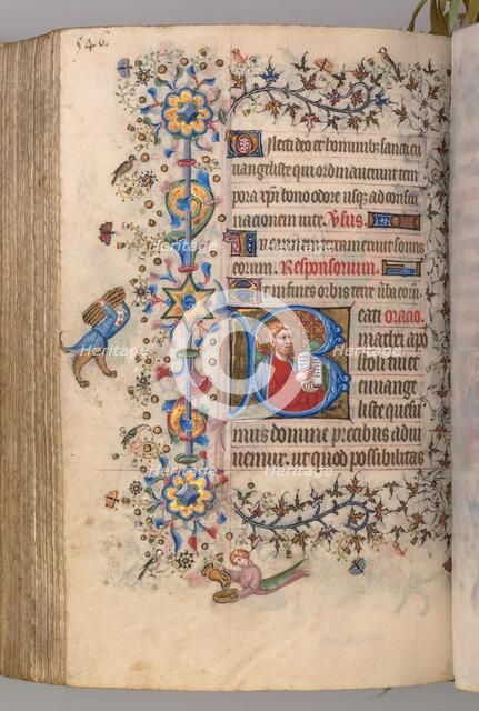 Hours of Charles the Noble, King of Navarre (1361-1425): fol. 267v, Text, c. 1405. Creator: Master of the Brussels Initials and Associates (French).