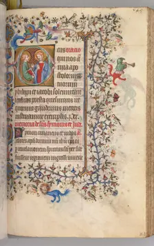 Hours of Charles the Noble, King of Navarre (1361-1425), fol. 269r, SS. Philip and James, c. 1405. Creator: Master of the Brussels Initials and Associates (French)