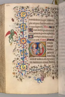 Hours of Charles the Noble, King of Navarre (1361-1425), fol. 269v, SS. Simon and Judas, c. 1405. Creator: Master of the Brussels Initials and Associates (French)