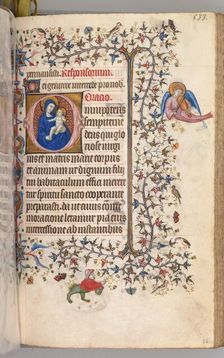 Hours of Charles the Noble, King of Navarre (1361-1425): fol. 261r, Virgin and Child, c. 1405. Creator: Master of the Brussels Initials and Associates (French)